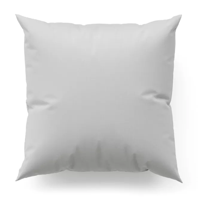 Poszewka szyta biała z miękkiej tkaniny z naturalnym splotem