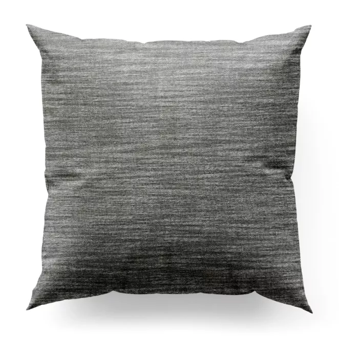 Poszewka szyta FELICITY grafitowa o naturalnym splocie w melanżowych odcieniach