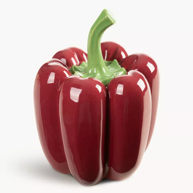 Figurka dekoracyjna czerwono, zielona papryka 15x15x21 cm SIMON