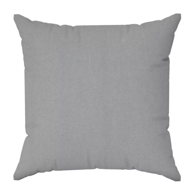 Poszewka szyta srebrna z miękkiej tkaniny o welurowej strukturze