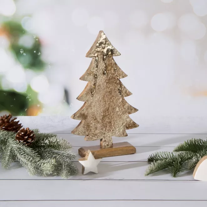 Figurka świąteczna CHOINKA z efektem kory
