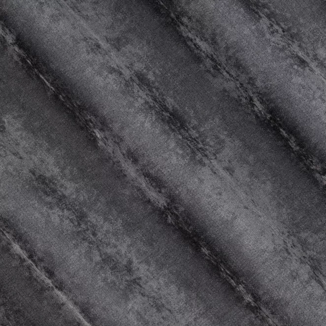 R203/2 Zasłona szyta na taśmie 5 cm stalowa z miękkiej tkaniny szenilowej typu dimout o naturalnym splocie