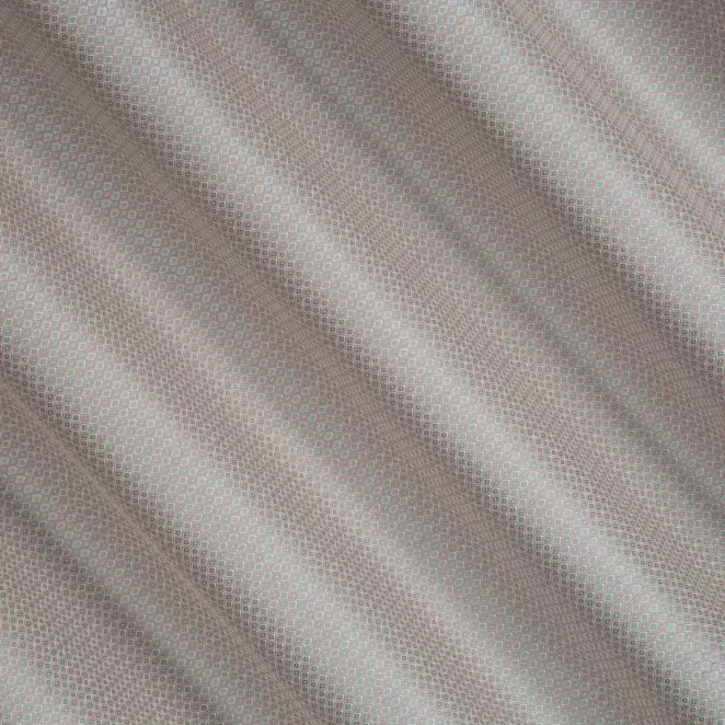 R197/3 Zasłona szyta na taśmie 5 cm beżowa z tkaniny w geometryczny wzór Pierre Cardin