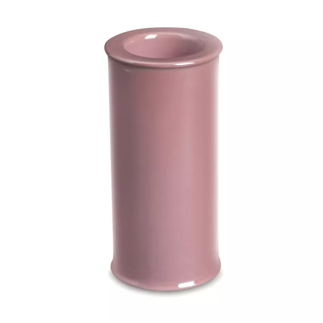 Świecznik ceramiczny w formie walca SIMONA z perłowym połyskiem