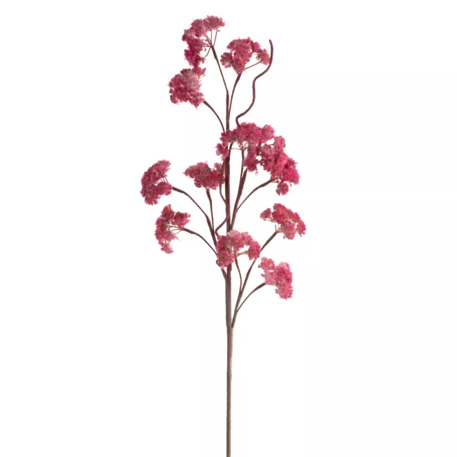 Kwiat sztuczny ciemnoróżowy z plastycznej pianki foamiran 75 cm