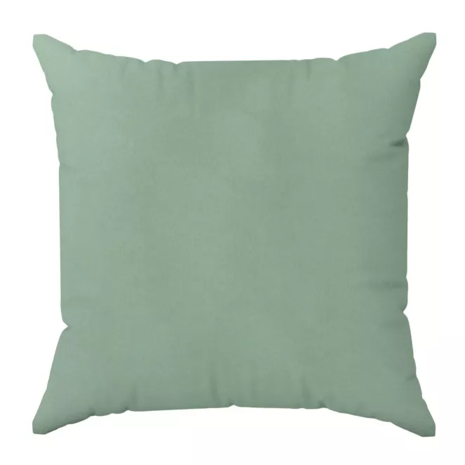 Poszewka szyta DORA - HIT jasnoturkusowa z miękkiej tkaniny o welurowej strukturze