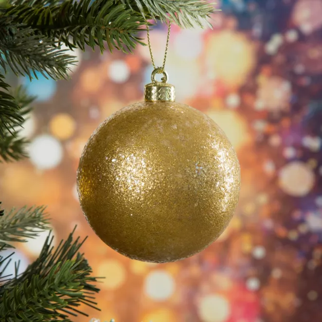 Bombka choinkowa o mrożonej powierzchni