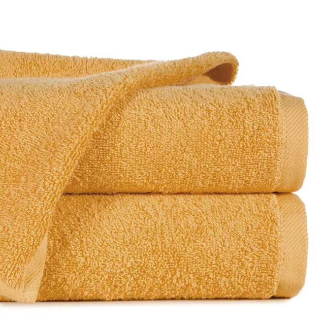 Ręcznik do rąk 30x50 cm bawełniany kolor musztardowy 500 g/m2 GŁADKI 2
