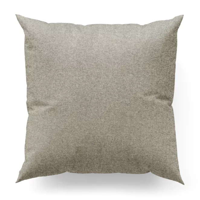 Poszewka szyta kremowa z tkaniny trudnopalnej, zaciemniającej, typu blackout z efektem melanżu