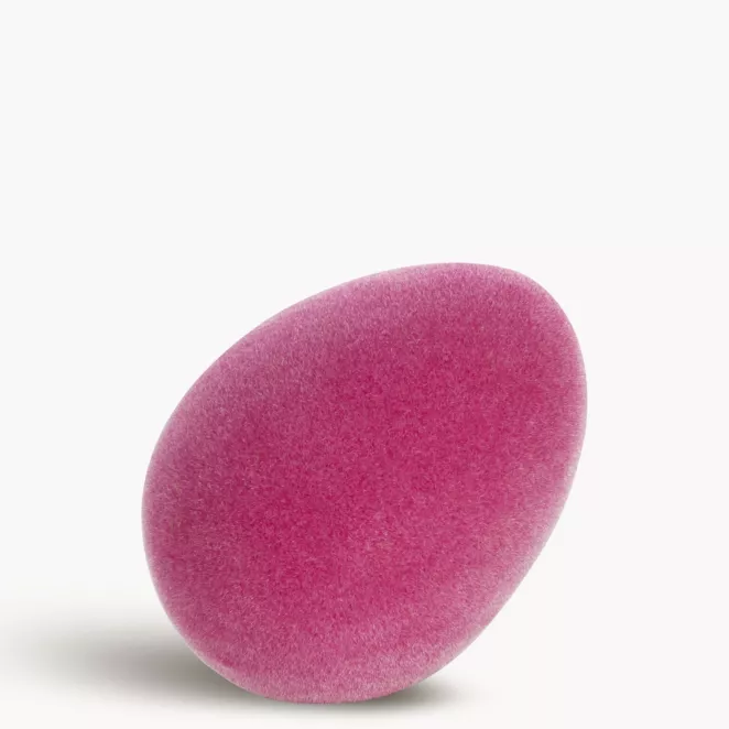 Wielkanocna figurka w kształcie jajka o strukturalnym meszkowym wykończeniu