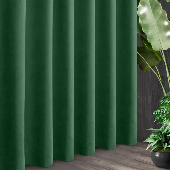 Tkanina zasłonowa o miękkim zamszowym chwycie ze strukturalnym wzorem