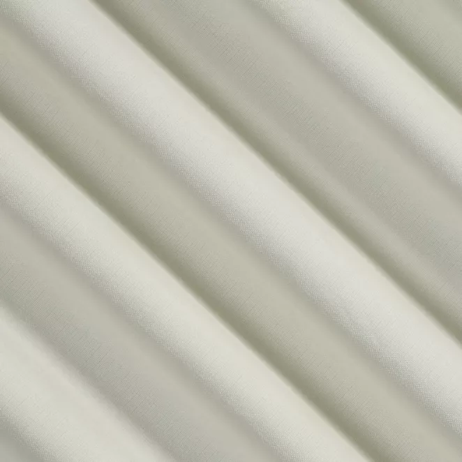 E34/1 Zasłona szyta na taśmie 5 cm kremowa z miękkiej w dotyku tkaniny szenilowej