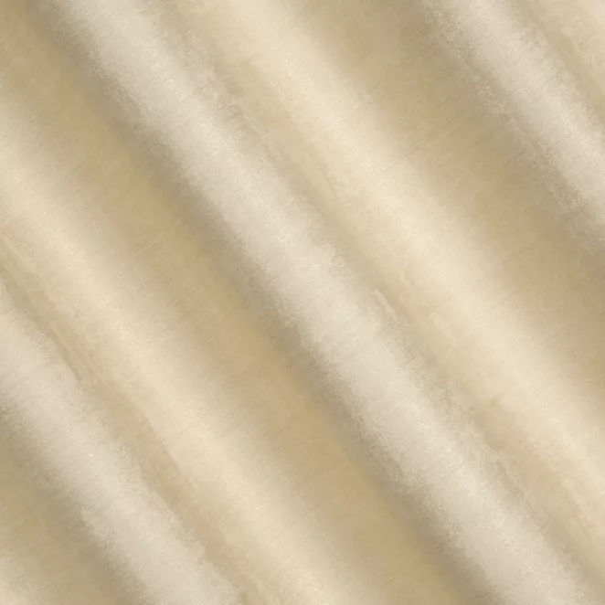 R175/2 Zasłona szyta na taśmie 5 cm beżowa z miękkiej matowej tkaniny o nieregularnym wzorze z efektem melanżu