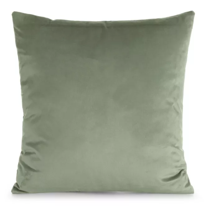 Poszewka na poduszkę 45x45 cm welwetowa, gładka jasnomiętowa o delikatnym połysku GAJA 1