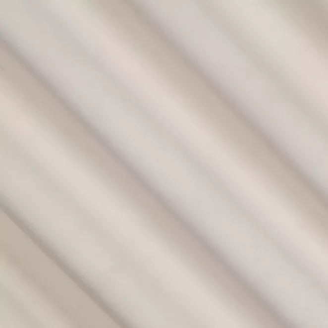 E23/1 Zasłona szyta na taśmie 5 cm kremowa z grubej, matowej tkaniny welwetowej o gramaturze 380g/m2
