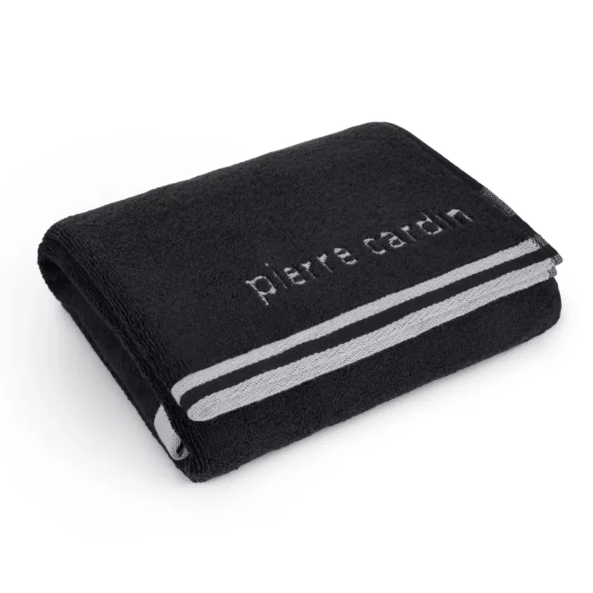 Ręcznik kąpielowy 50x90 cm bawełniany kolor czarny z kolekcji Pierre Cardin