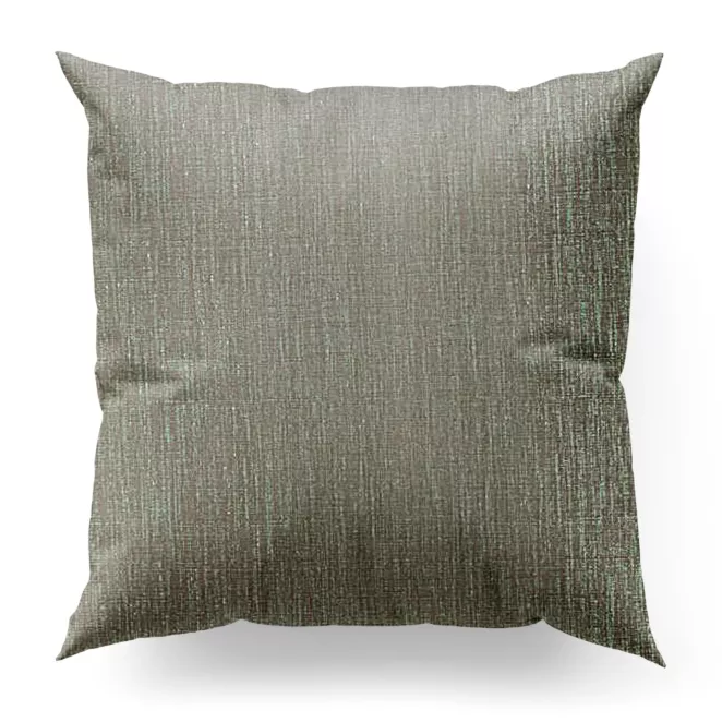 Poszewka szyta miętowa z tkaniny melanżowej przetykanej błyszczącą nicią
