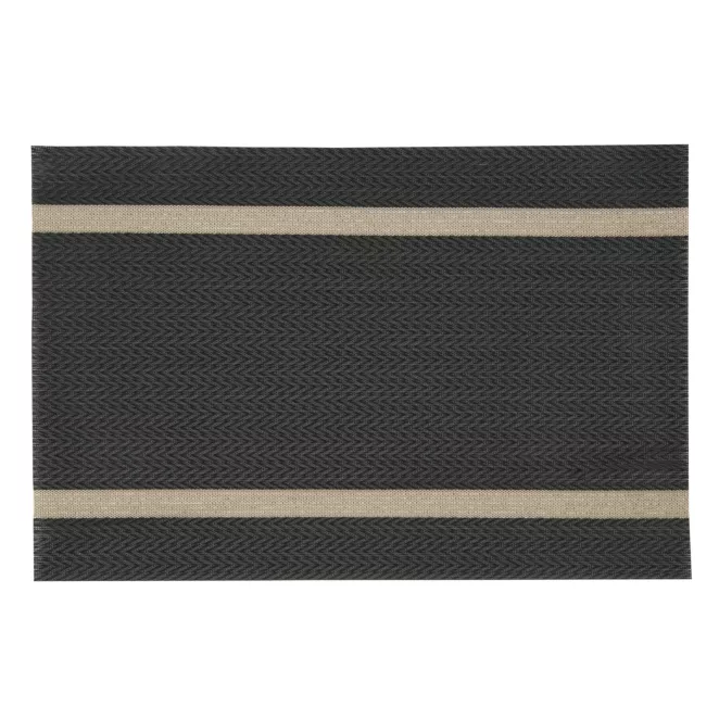 Podkładka na stół czarno, złota 30x45 cm ELLA pleciona