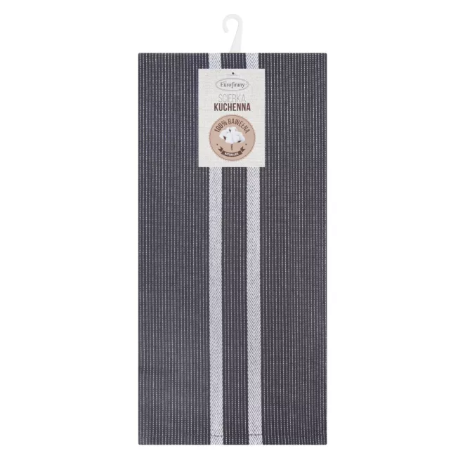 Ściereczka kuchenna 50x70 cm bawełniana kolor stalowy 200 g/m2 OLIVIA