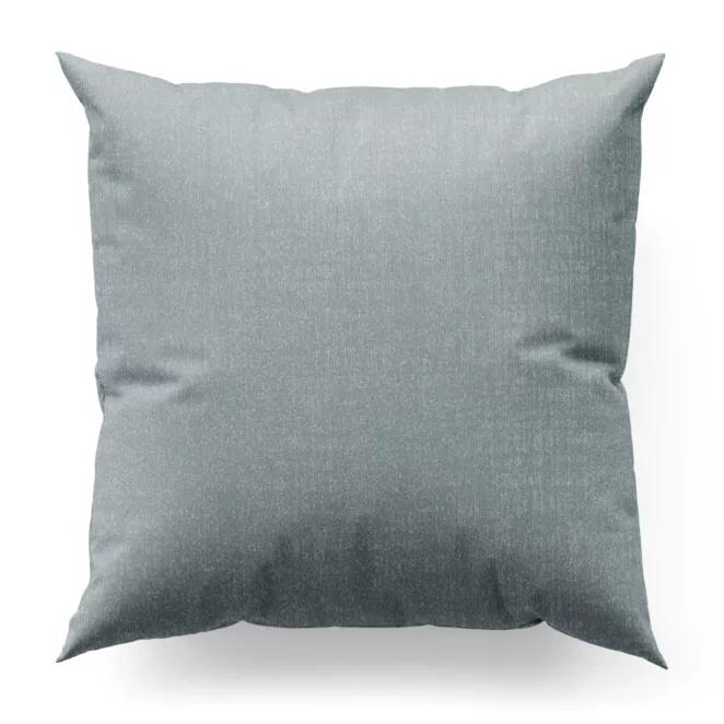 Poszewka szyta błękitno srebrna z tkaniny w drobny wzór przetykany nicia metaliczną Italissima Eva Minge