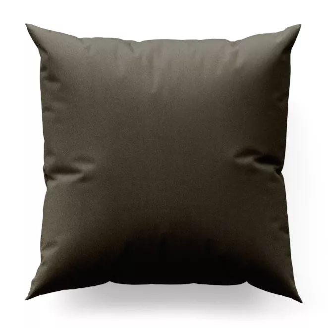 Poszewka szyta ciemnobeżowa z błyszczącej tkaniny zaciemniającej