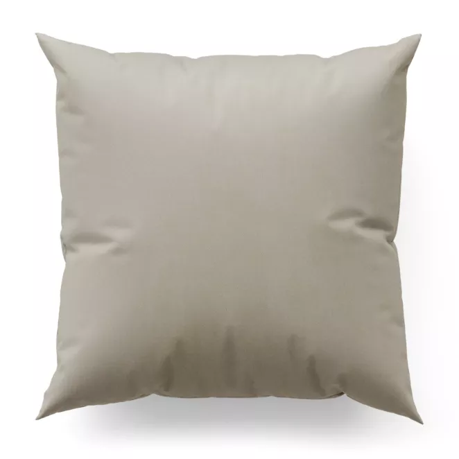 Poszewka szyta ciemnobeżowa z tkaniny welwetowej zaciemniającej w 100%