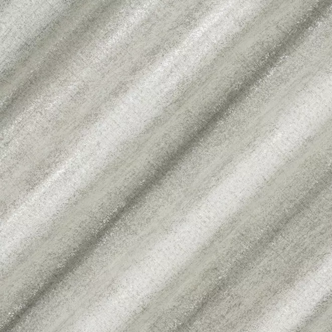 P273/2 Zasłona szyta na taśmie 5 cm naturalno srebrna tkanina o naturalnym splocie z delikatnym połyskiem