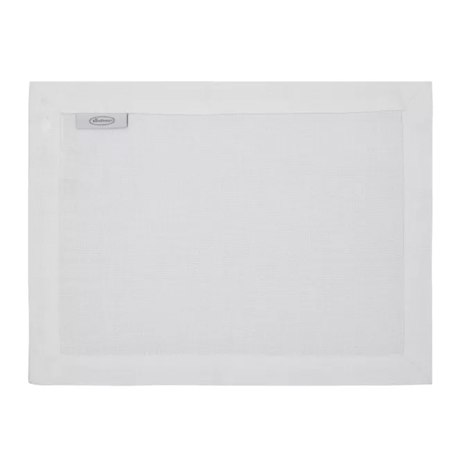 Komplet serwet 4 szt białych 30x40 cm STELLA 2 zdobiony listwą