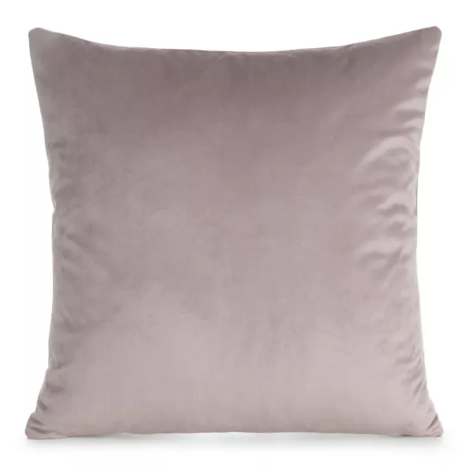 Poszewka na poduszkę 45x45 cm welwetowa, gładka pudrowa o delikatnym połysku GAJA 1