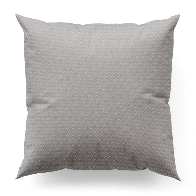 Poszewka szyta beżowa z tkaniny w geometryczny wzór Pierre Cardin