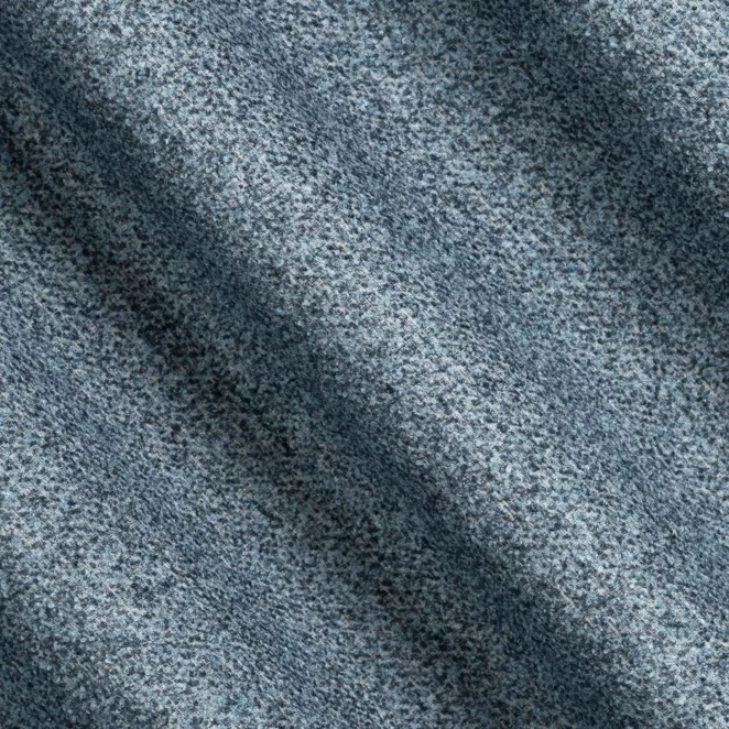 M201/18 Zasłona szyta na taśmie 5 cm niebieska z tkaniny bukla z efektem melanżu