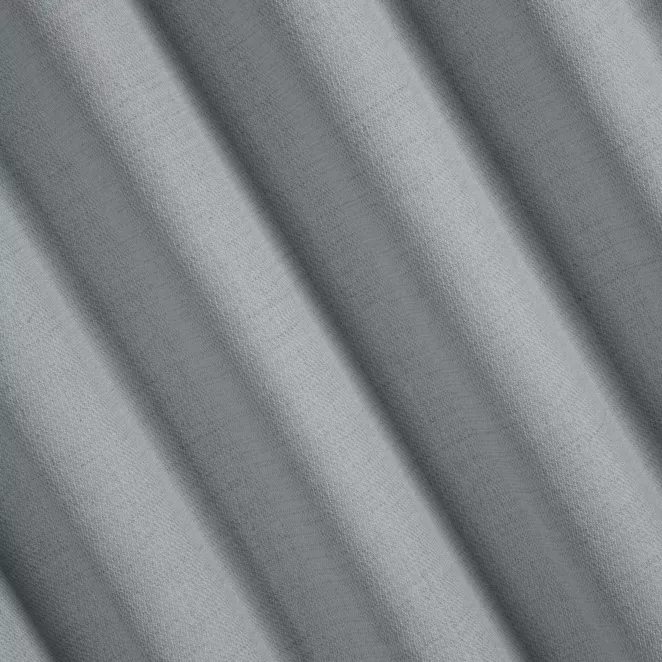 R226/1 Zasłona szyta na taśmie 5 cm popielata z tkaniny o naturalnym splocie z efektem melanżu