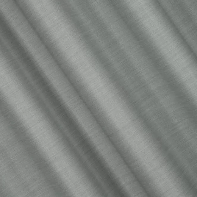 L156/17 Zasłona szyta na taśmie 5 cm szara z miękkiej tkaniny o naturalnym splocie w stylu ekologicznym