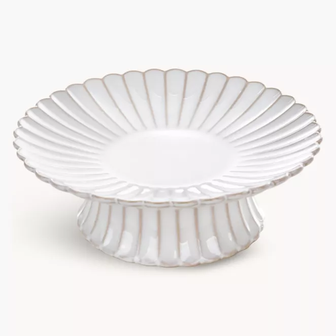 Patera ceramiczna dekoracyjna kremowo-beżowa z przecieranym wzorem w stylu eko średnica 23x8 cm AVRIL