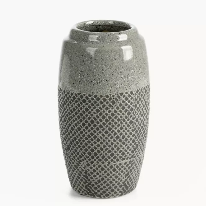 Wazon dekoracyjny stalowy w nowoczesnej stylistyce 13x25 cm NORI