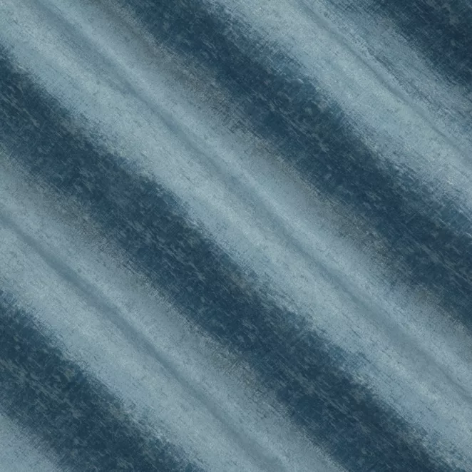 E113/1 Zasłona szyta na taśmie 5 cm jasnoniebieska z tkaniny szenilowej z efektem przecierki