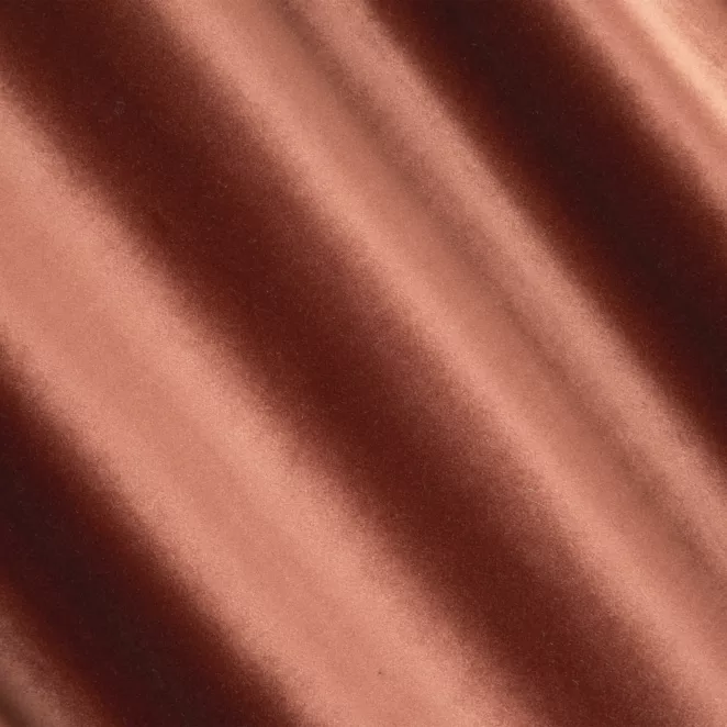 L88/6 Zasłona szyta na taśmie 5 cm ITALIA ceglasta z tkaniny welwetowej o delikatnym połysku