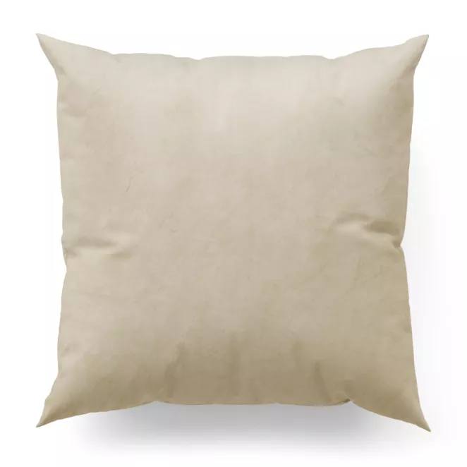 Poszewka szyta WALDO jasnobeżowa ze szlachetnej grubej tkaniny welwetowej o gramaturze 400g/m2