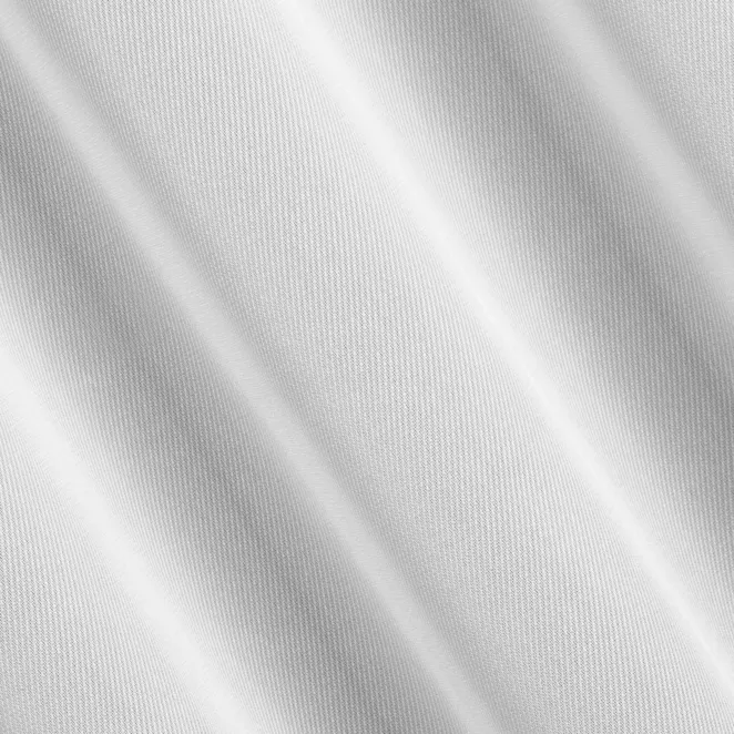 P258/2 Firana szyta na taśmie 5 cm kremowa z półprzezroczystej tkaniny o perłowym połysku, wykończonej obciążnikiem