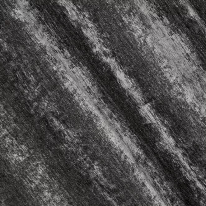 L194/6 Zasłona szyta na taśmie 5 cm grafitowa z miękkiej w dotyku tkaniny szenilowej