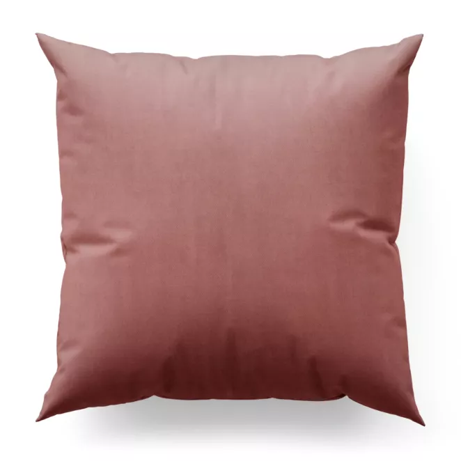 Poszewka szyta ciemnoróżowa z miękkiej strukturalnej tkaniny welwetowej