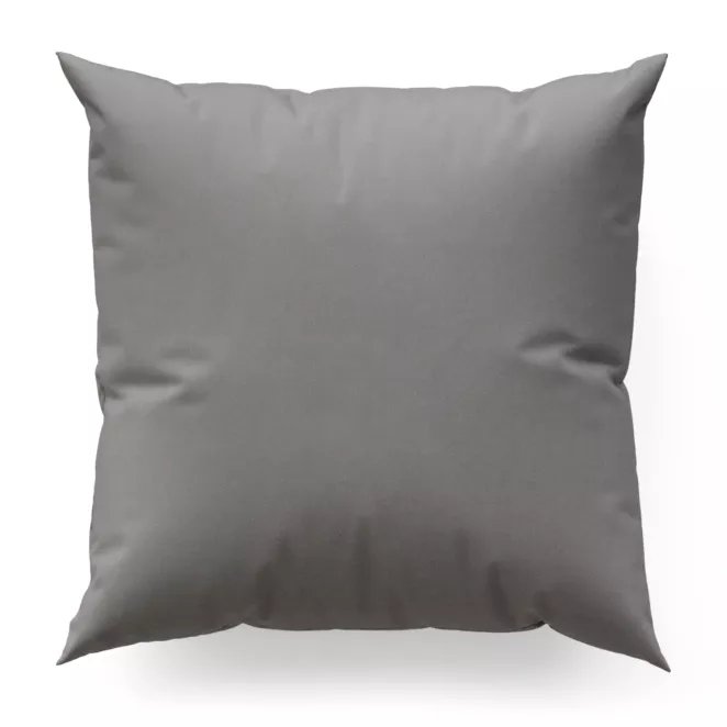 Poszewka szyta szara z gładkiej tkaniny typu Blackout zaciemniającej 100%