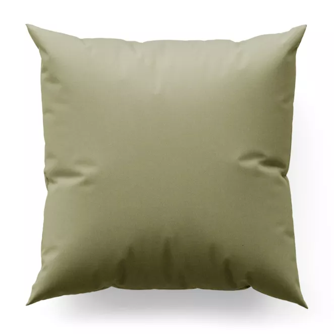 Poszewka szyta kremowa z gładkiej zaciemniającej tkaniny typu dimout