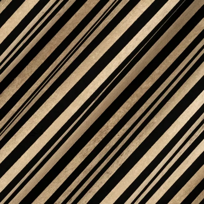 M305/2 Zasłona szyta na taśmie 5 cm czarno złota z welwetowej tkaniny obiciowej w pasy, w stylu glamour Italissima Eva Minge