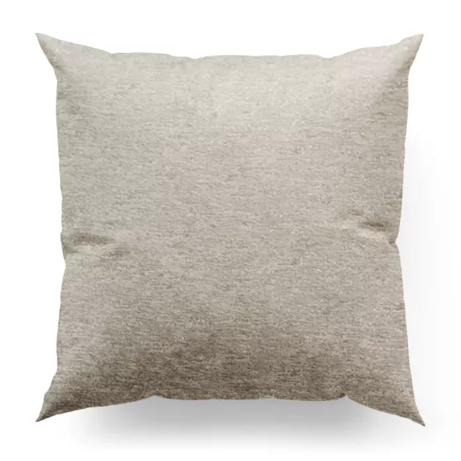 Poszewka szyta TEXTURE 2 oliwkowo srebrna z miękkiej tkaniny szenilowej z błyszczącym nadrukiem