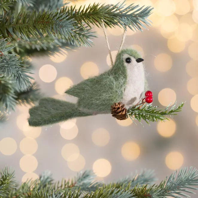Ozdoba na choinkę PTASZEK z przyjemnej tkaniny typu filc
