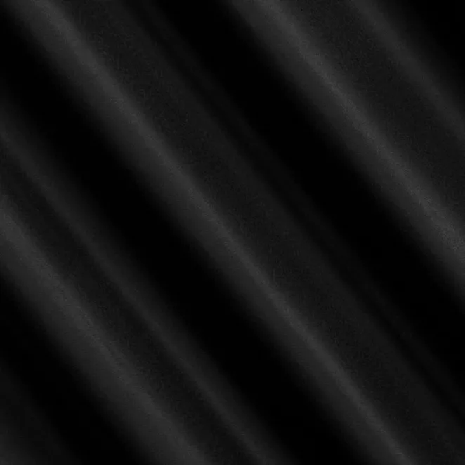 L195/7 Zasłona szyta na taśmie 5 cm czarna z dwustronnej tkaniny zaciemniającej 100% blackout