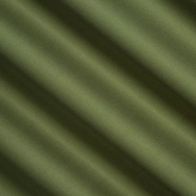 L153/3 Zasłona szyta na taśmie 5 cm zielona z miękkiej tkaniny w drobny wzór jodełkowy