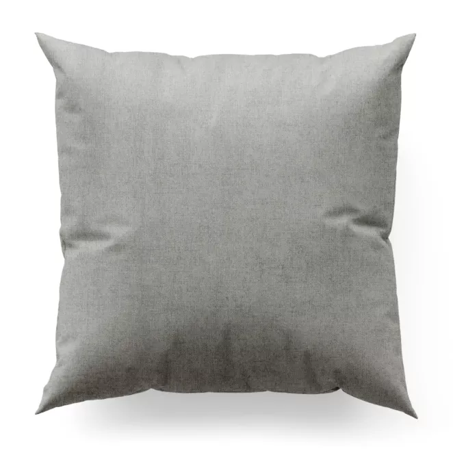 Poszewka szyta stalowa z miękkiej w dotyku tkaniny szenilowej