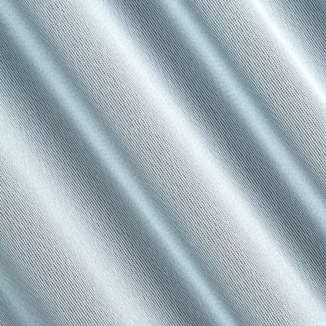 H171/3 Firana szyta na taśmie 5 cm błękitna o strukturze drobnej siatki, nie wymagająca prasowania